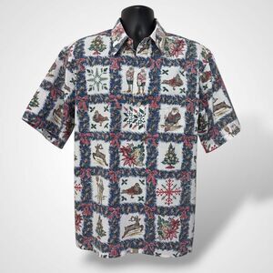 Reyn Spooner Mele Kalikimaka Hawaiian Christmas 2000 Ltd Issue Shirt Size XL Y2K